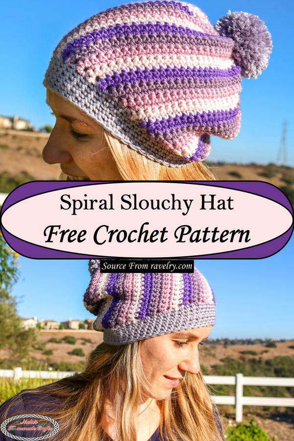 Spiral Slouchy Hat