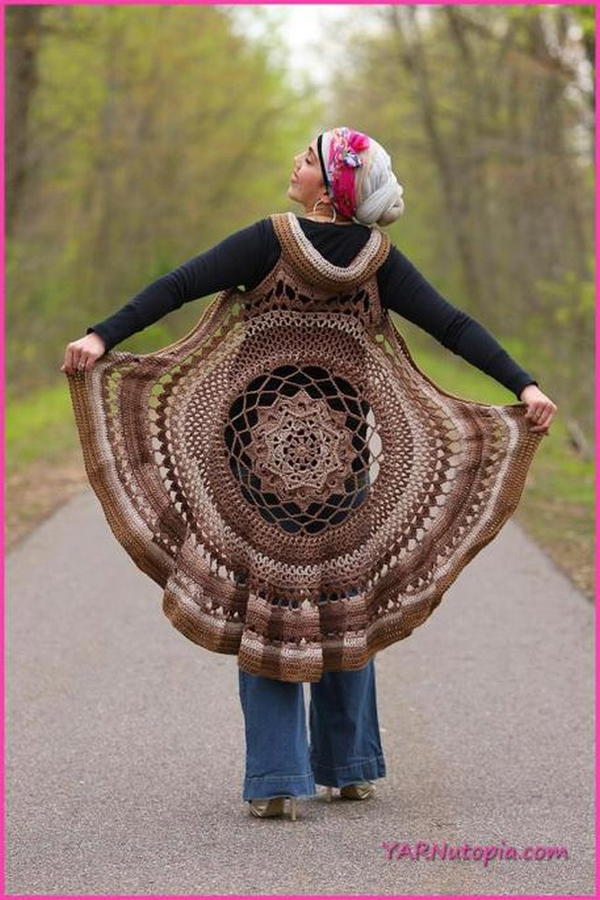 Spring Sun Mandala Vest Pattern