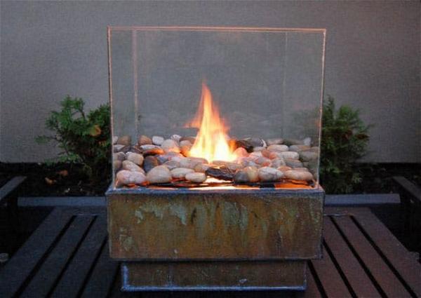 Tabletop Glass DIY Fire Pit