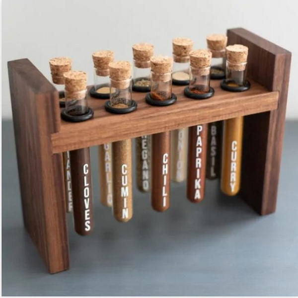 Test Tube DIY Spice Rack