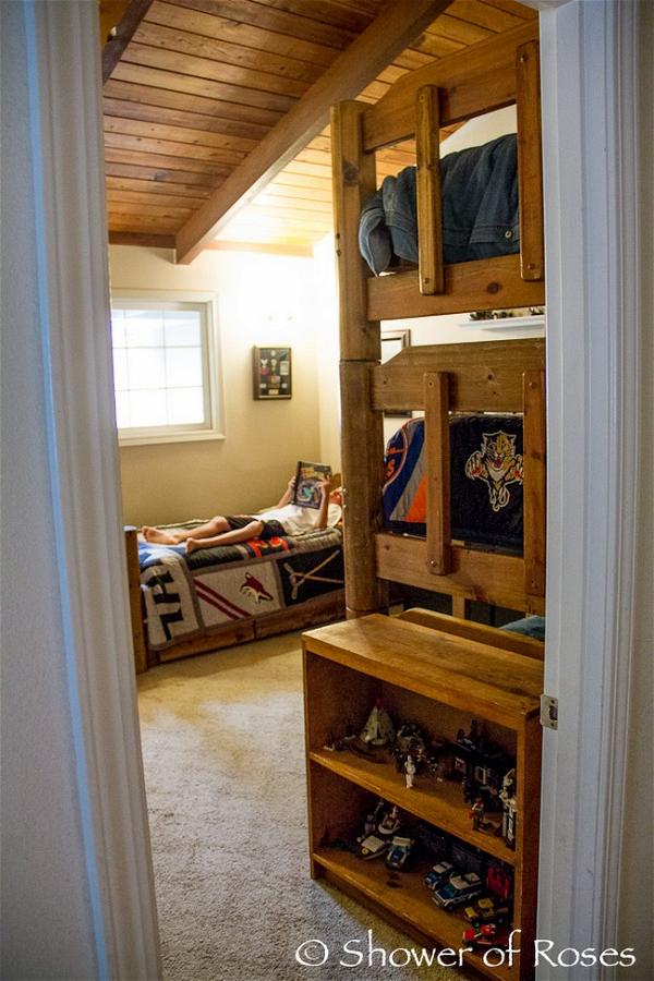 The Boys' Bedroom And Triple Bunk Bed