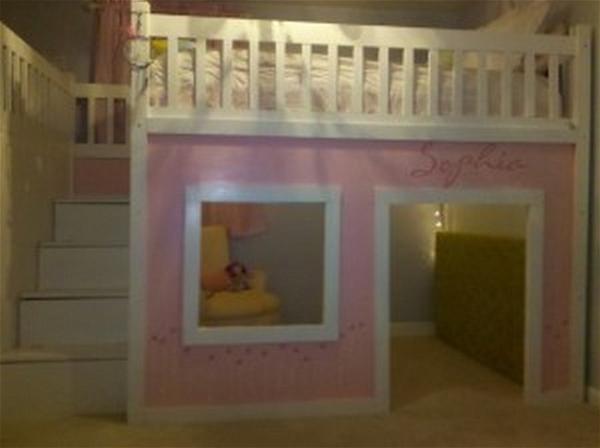 The Indoor Playhouse Loft Bed With Storage Stairs Idea