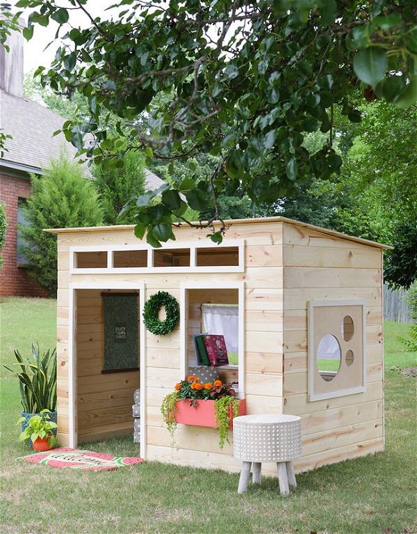 The Indoor Playhouse With Transom Windows Design