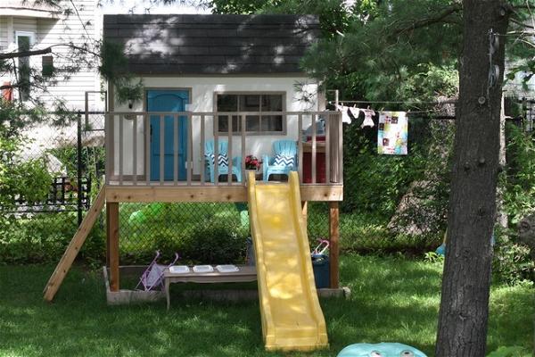 The Plywood And Cedar Outdoor Playhouse Plan