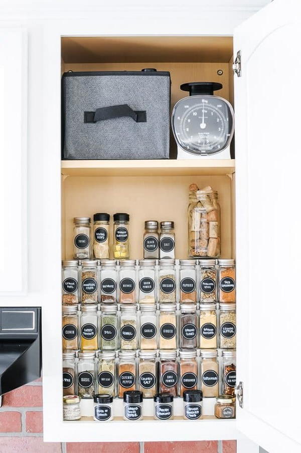 Tiered DIY Spice Rack