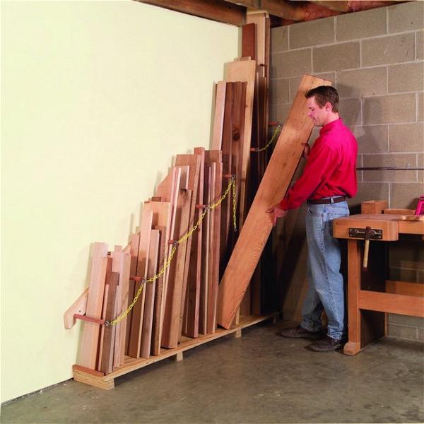 Vertical Lumber Organizer