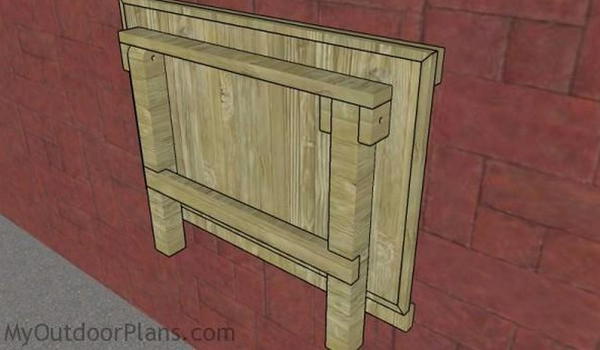 Wall Mounted Folding Workbench Plan