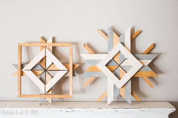 West Elm-Inspired Abstract Snowflakes