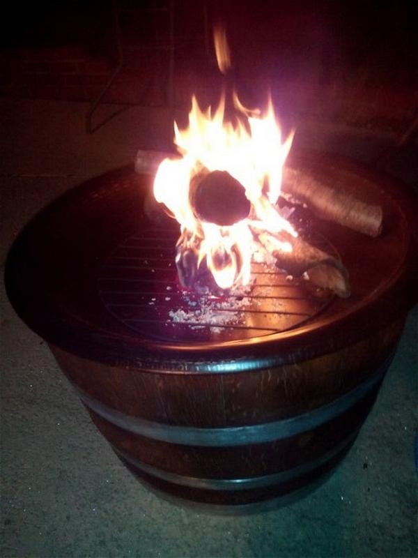 Wine Barrel DIY Fire Pit