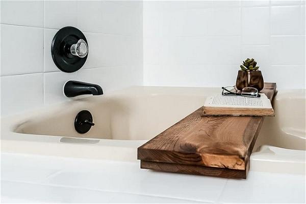 Wooden Bathtub Tray DIY