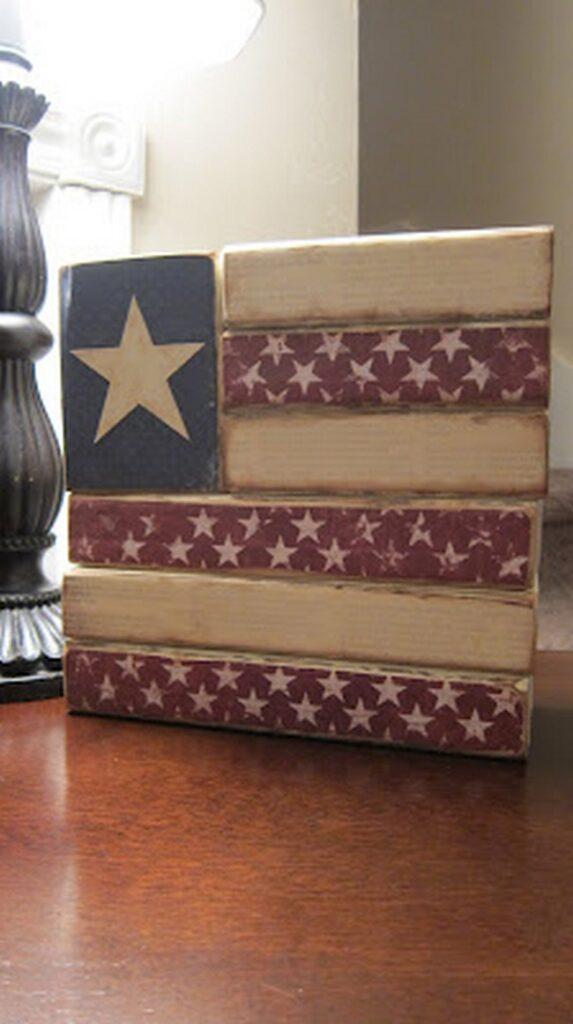 20 DIY Wooden American Flag Plans For National Day - Mint Design Blog