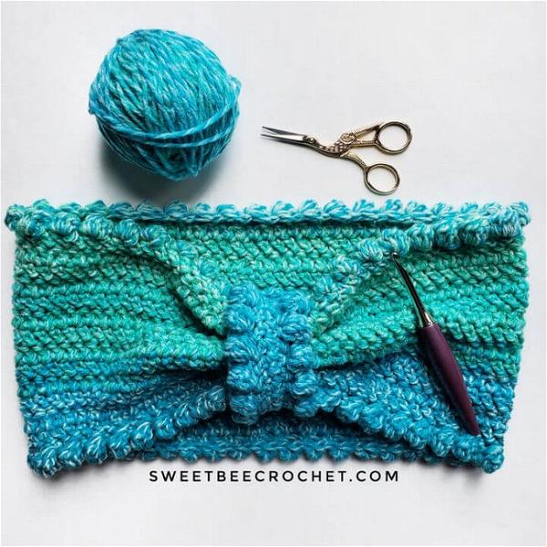 Bobble Edge Crochet Neck Warmer