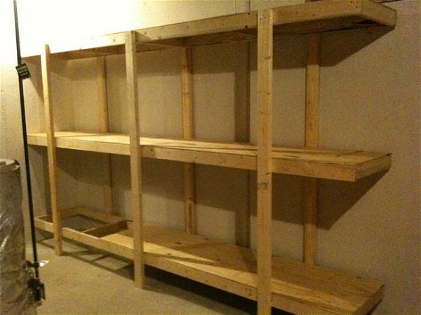 Build Easy Free Standing Shelving Unit for Basement or Garage