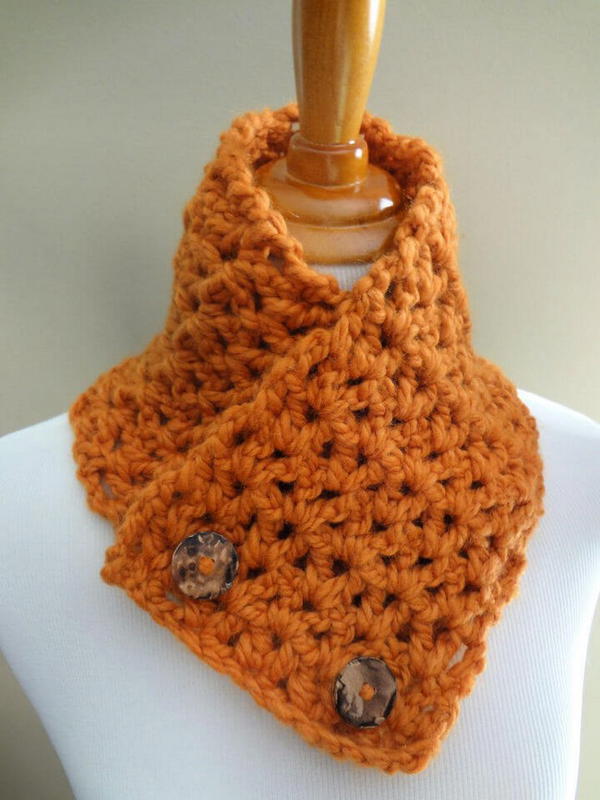 Crochet Butternut Squash Neck Warmer