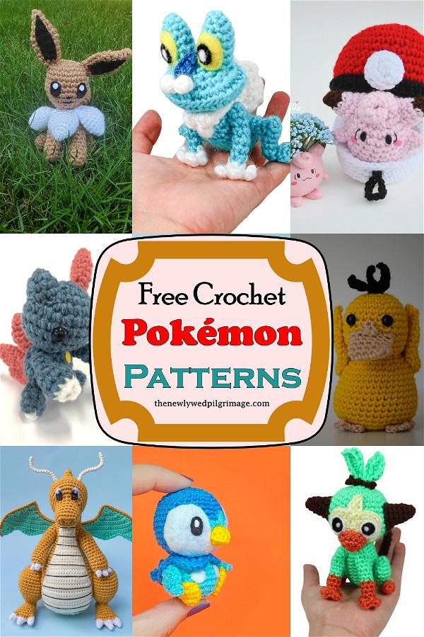 20 Free Crochet Pokemon Patterns Kid's Favorite - Mint Design Blog