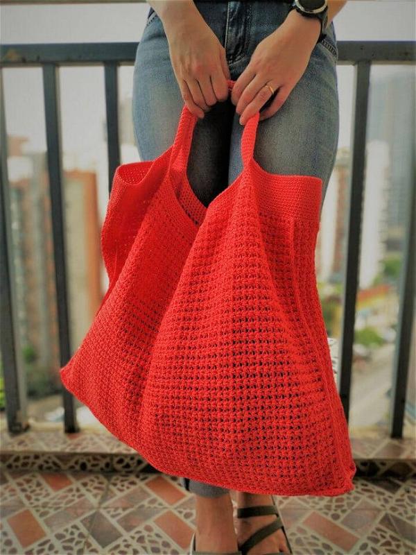 Crochet Summer Tote Bag Free Pattern