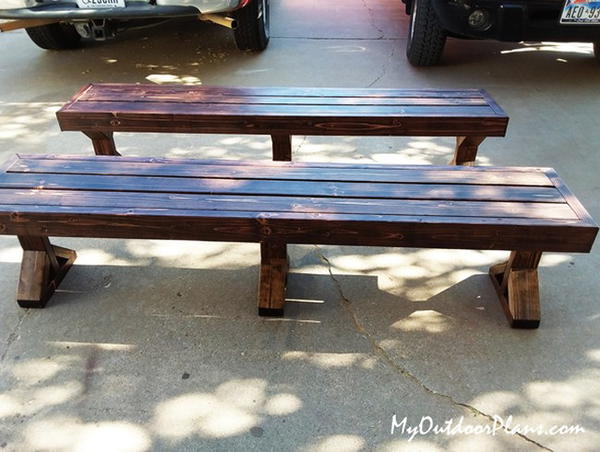 DIY 2X4 Deck Bench