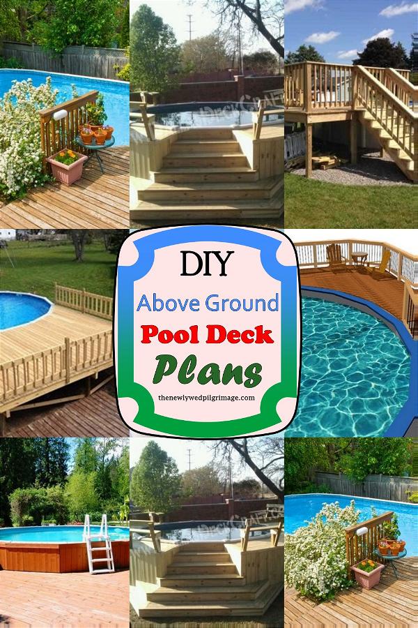 10 DIY Above Ground Pool Deck Plans For Sunny Day - Mint Design Blog