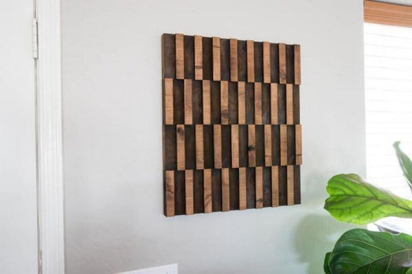 DIY Abstract Wooden Wall Art