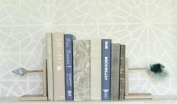 DIY Arrow Bookends