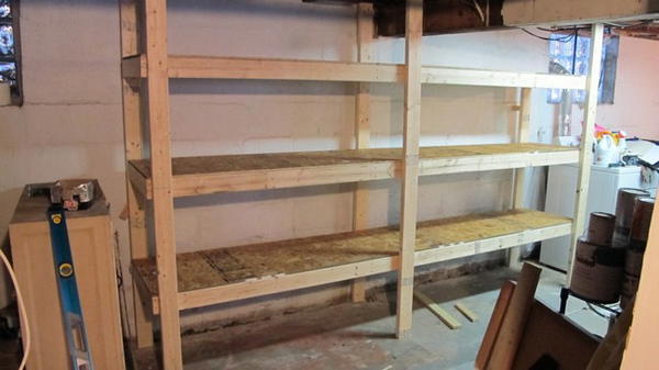 DIY Basement Shelving System