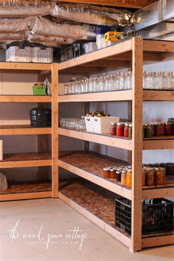 DIY Basement Shelving