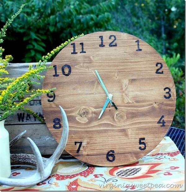 DIY Basic Round Wood Clock