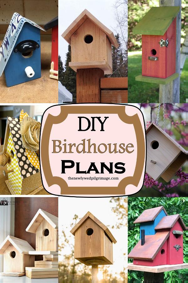 20 DIY Birdhouse Plans You Can Make Easily - Mint Design Blog