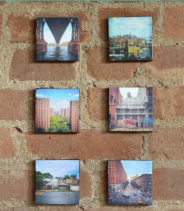 DIY Canvas Mounted Instagram Photos