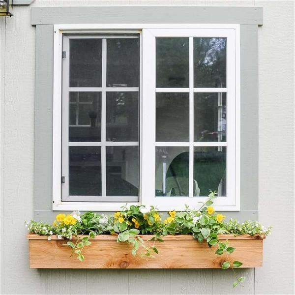 DIY Cedar Window Boxes