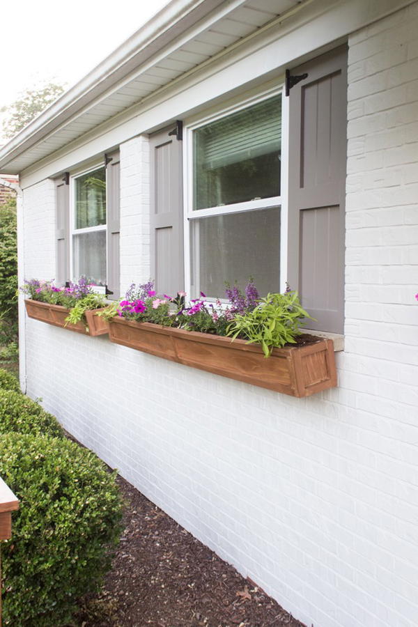 DIY Cedar Window Planter