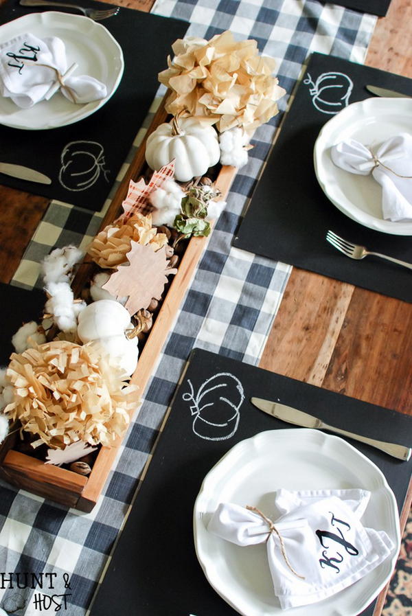 DIY Chalkboard Placemat