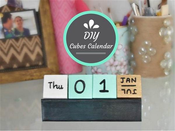 DIY Cubes Calendar