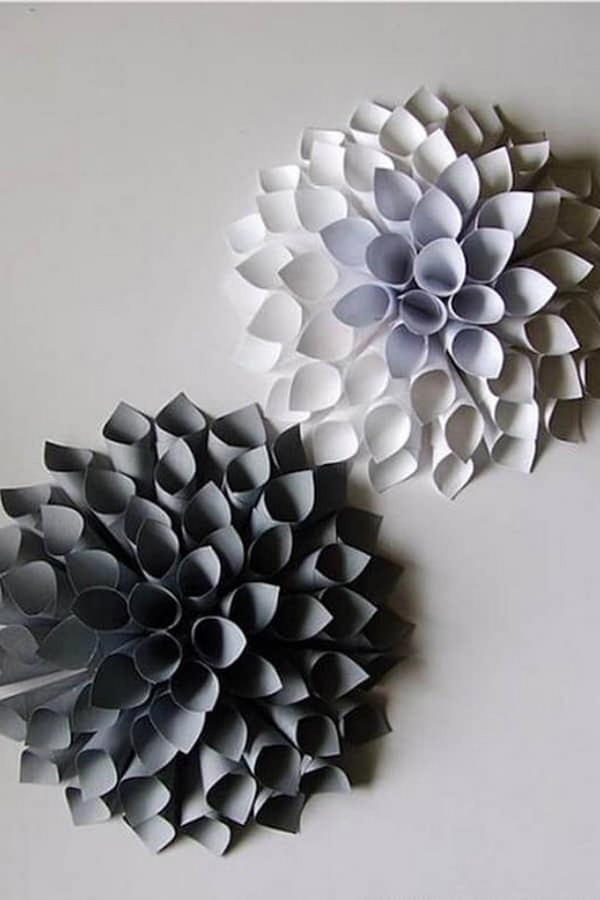 DIY Dahlia Decoration Wall Art