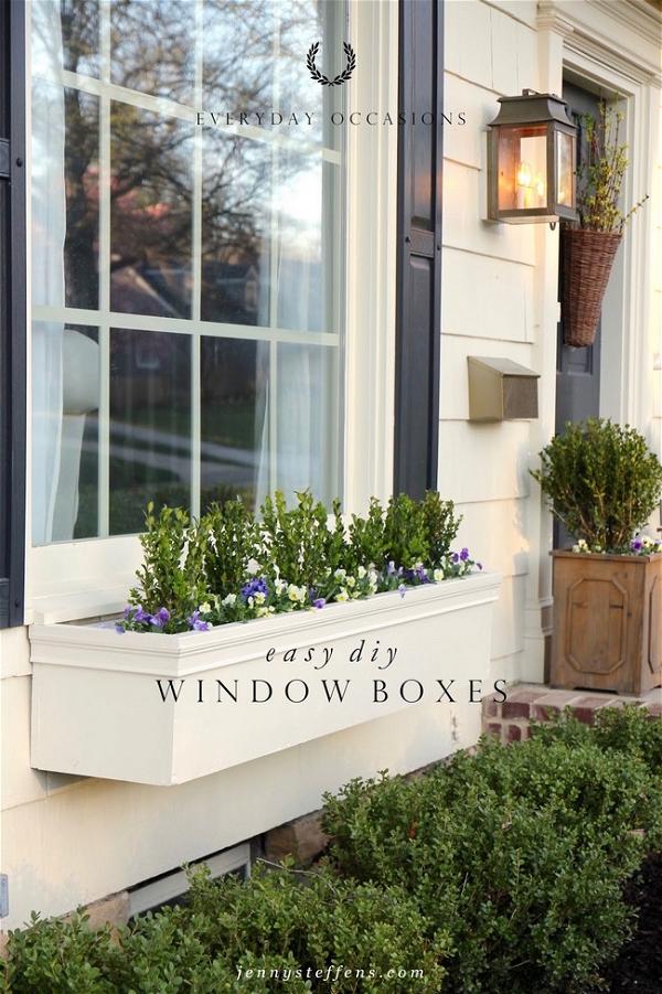 DIY Easy Window Boxes