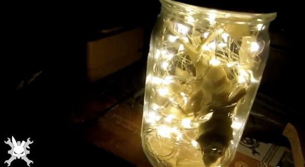 DIY Fairy Light Mason Jar