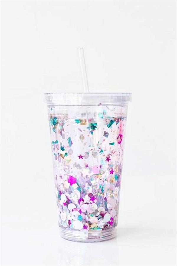 DIY Floating Glitter Tumbler