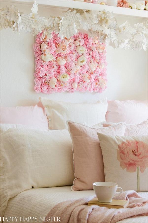 DIY Flower Wall Hanging For The Bedroom