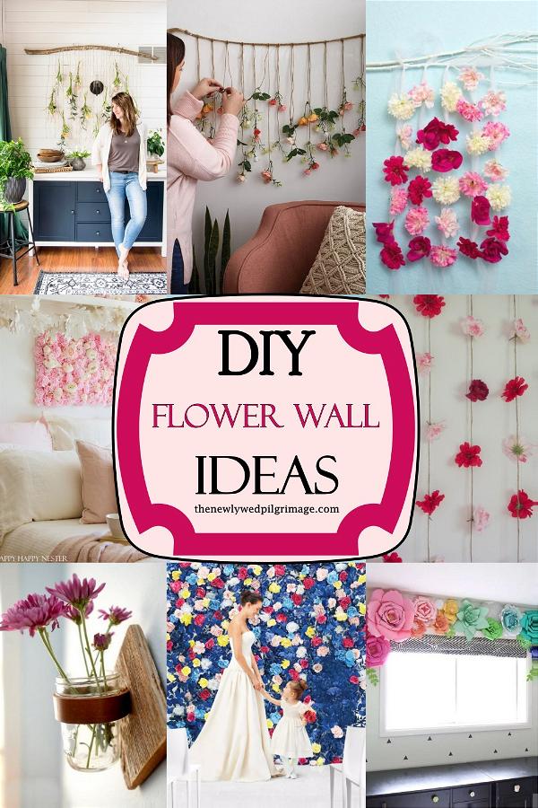 DIY Flower Wall Ideas
