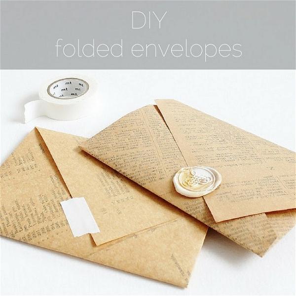 DIY Folded Envelope