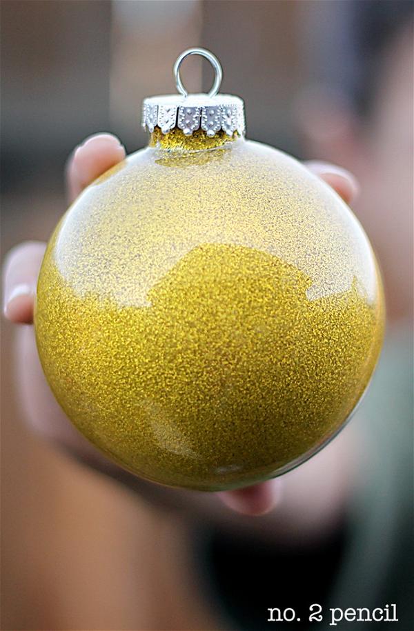 DIY Glitter Ornaments For Kids