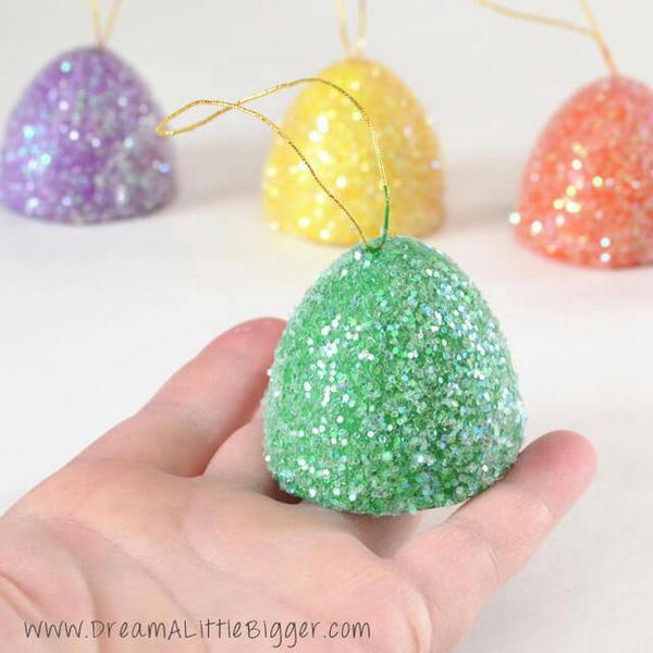 DIY Glitter Ornaments