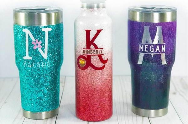 DIY Glitter Tumbler