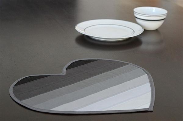 DIY Heart-Shaped Placemats