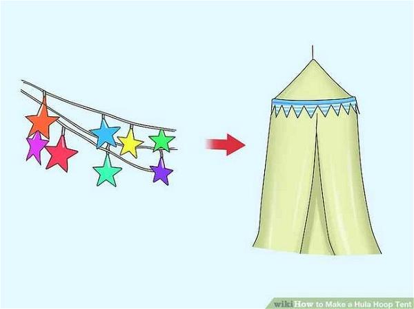DIY Hula Hoop Tent