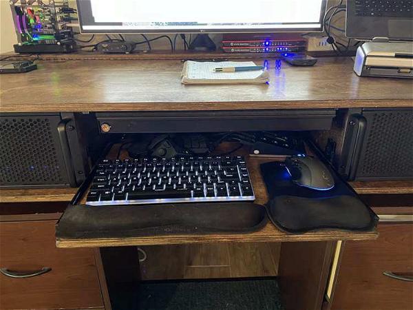 DIY Keyboard Tray With Desk