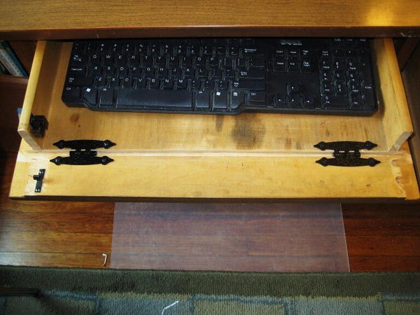 DIY Keyboard Tray out of Desk Drawer