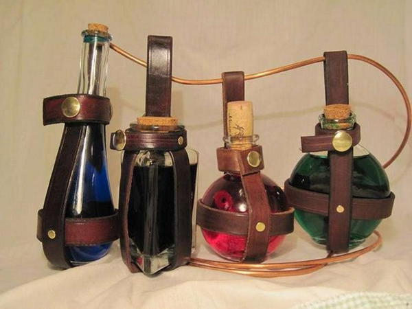 DIY Leather Potion Bottle