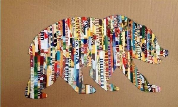 DIY Magazine Collage Wall Art