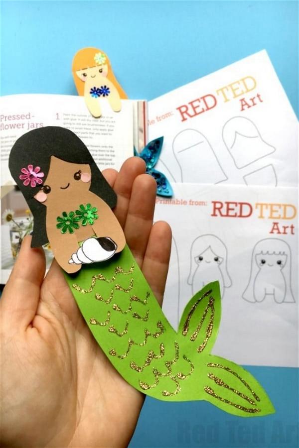 DIY Mermaid Bookmark